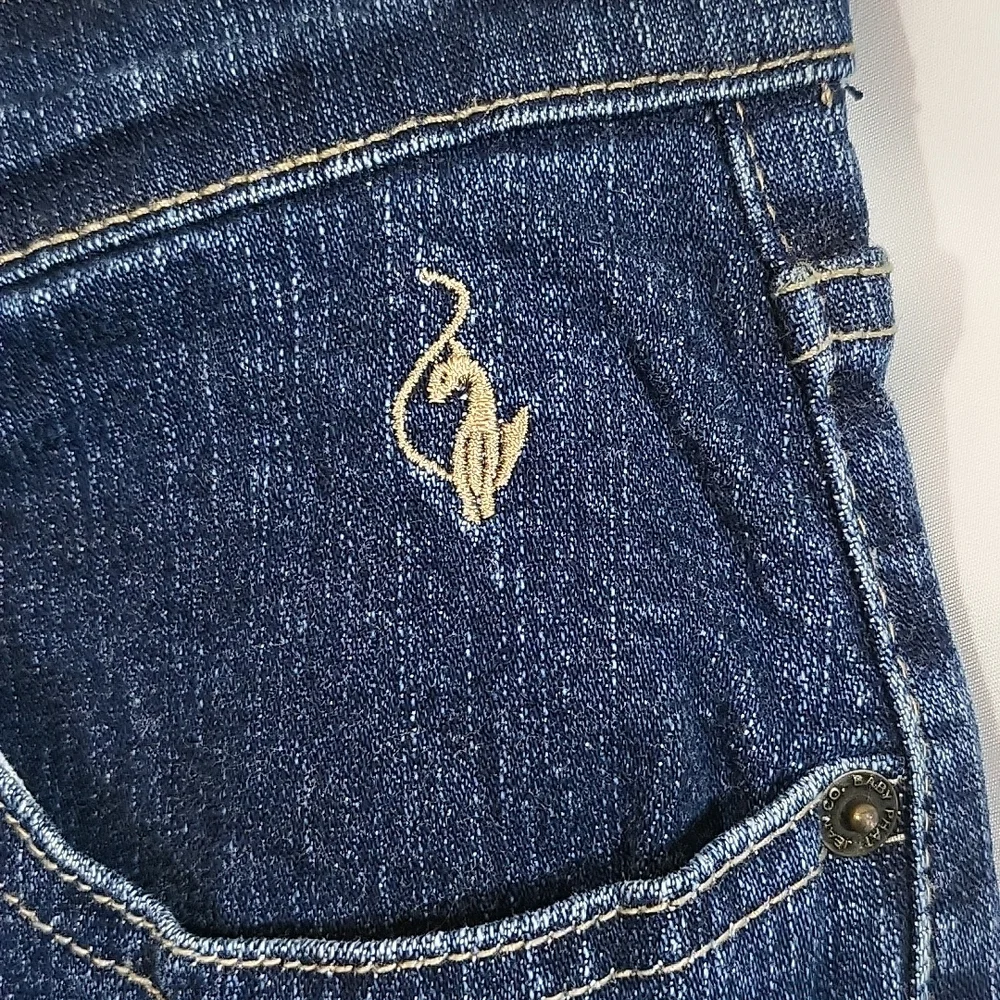 EUC Baby Phat Boot Cut Blue Jeans Size 5 - Picture 4 of 9
